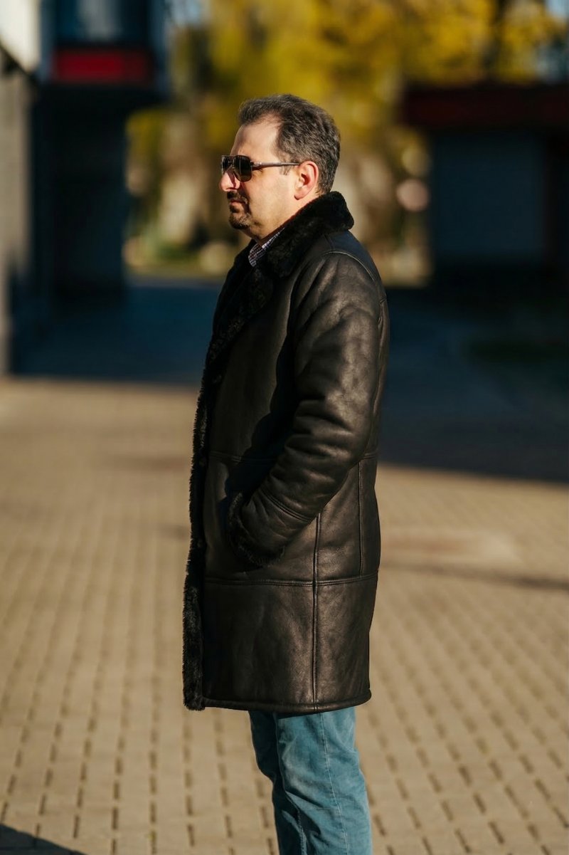 Palton blană pentru Barbati